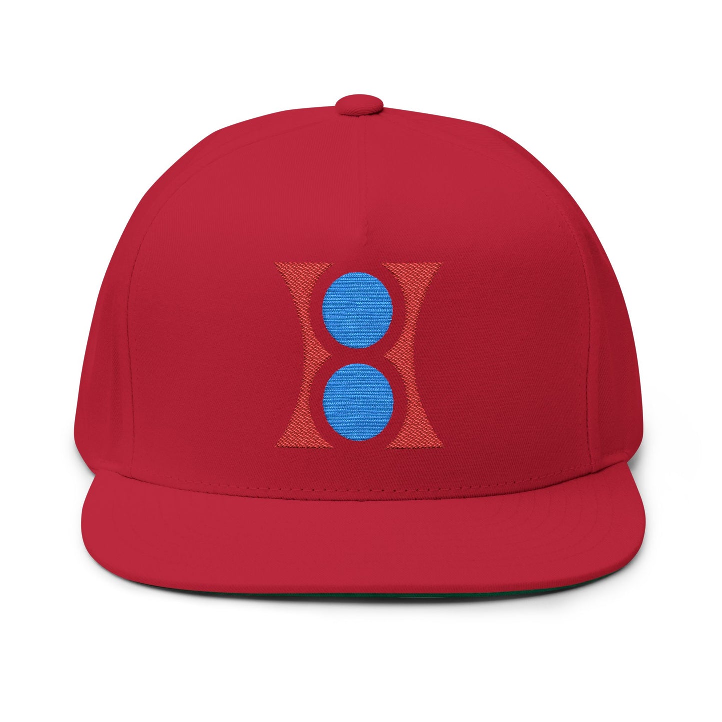 H-cap LOGO Embroidered Flat Bill Cap, Streetwear Accessory
