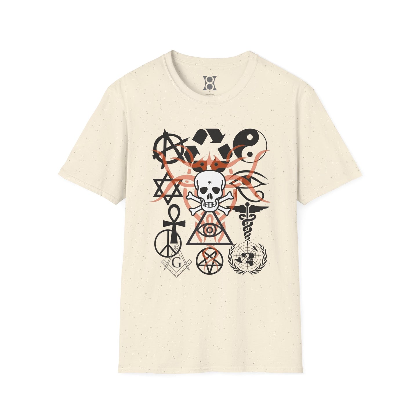 SYMBOLISM, Edgy Symbolic T-Shirt – Unisex Graphic Tee for Creative Spirits