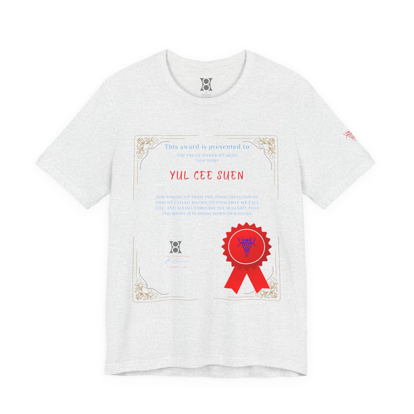 PHD, Award-Winning Quote Tee, Motivational Short Sleeve Shirt