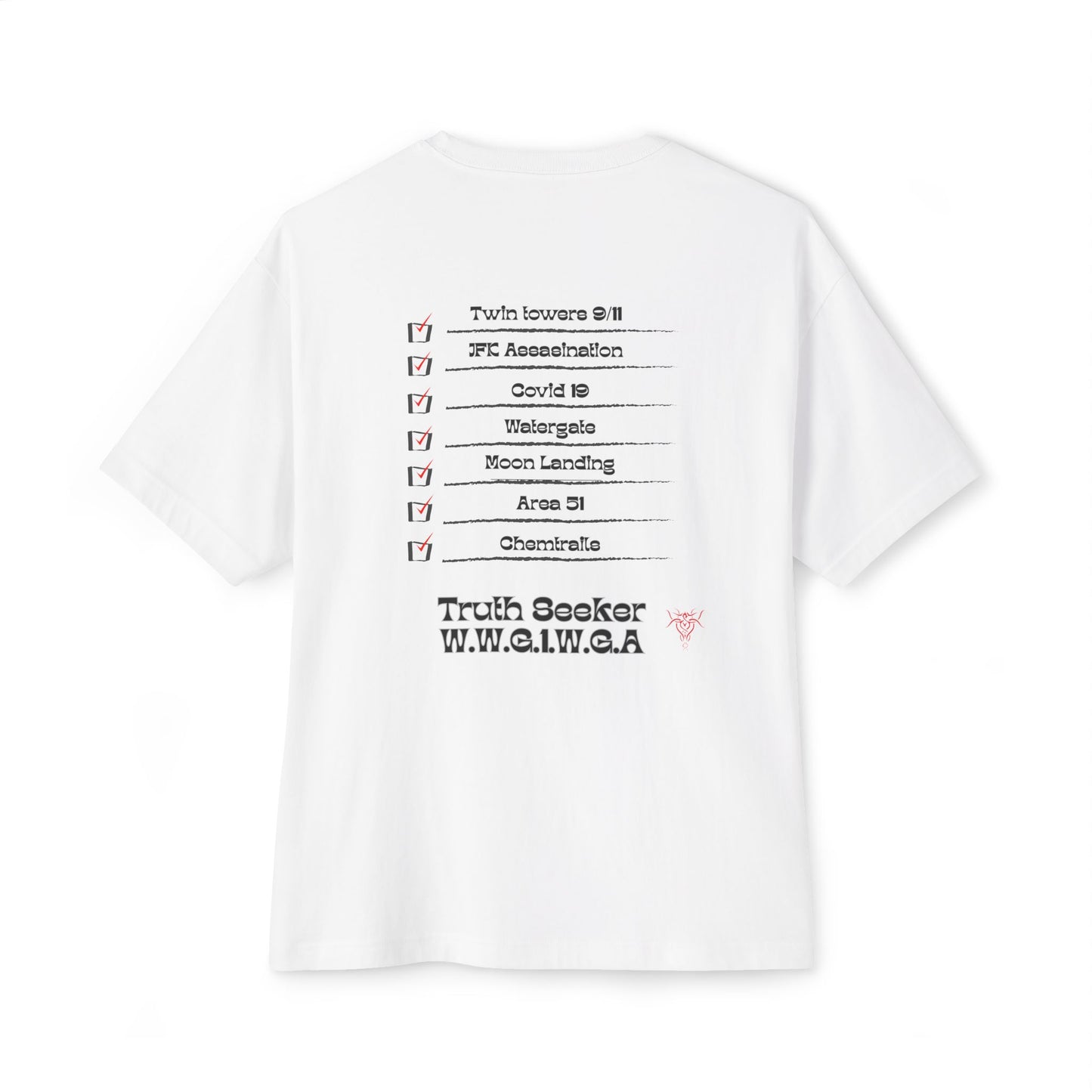 DEEP STATE, Unisex Oversized Boxy Tee