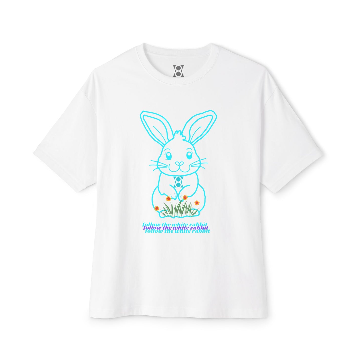 ADRENO BUNNY, Graphic Tee, Unisex Oversized Tee
