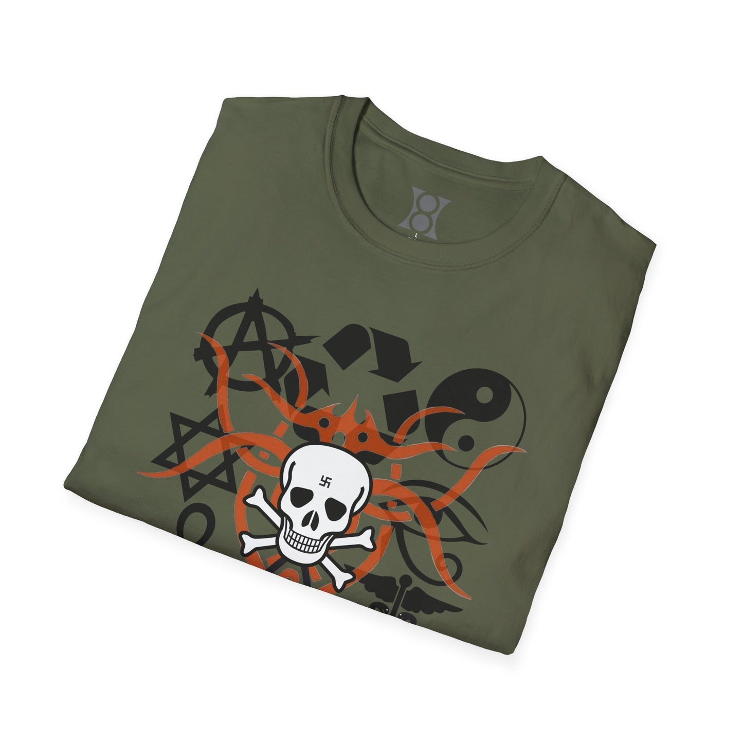 SYMBOLISM, Edgy Symbolic T-Shirt – Unisex Graphic Tee for Creative Spirits