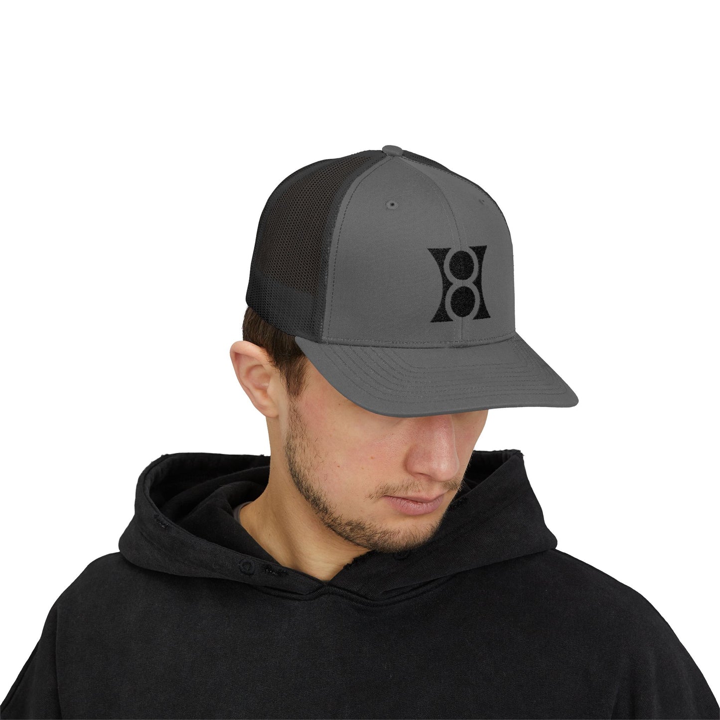 Trucka Cap Dark logo, Modern Design, Summer Accessory