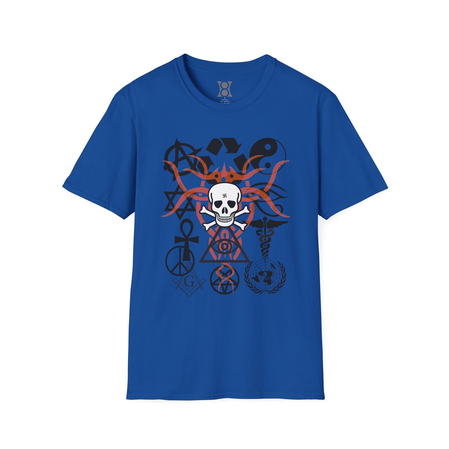 SYMBOLISM, Edgy Symbolic T-Shirt – Unisex Graphic Tee for Creative Spirits