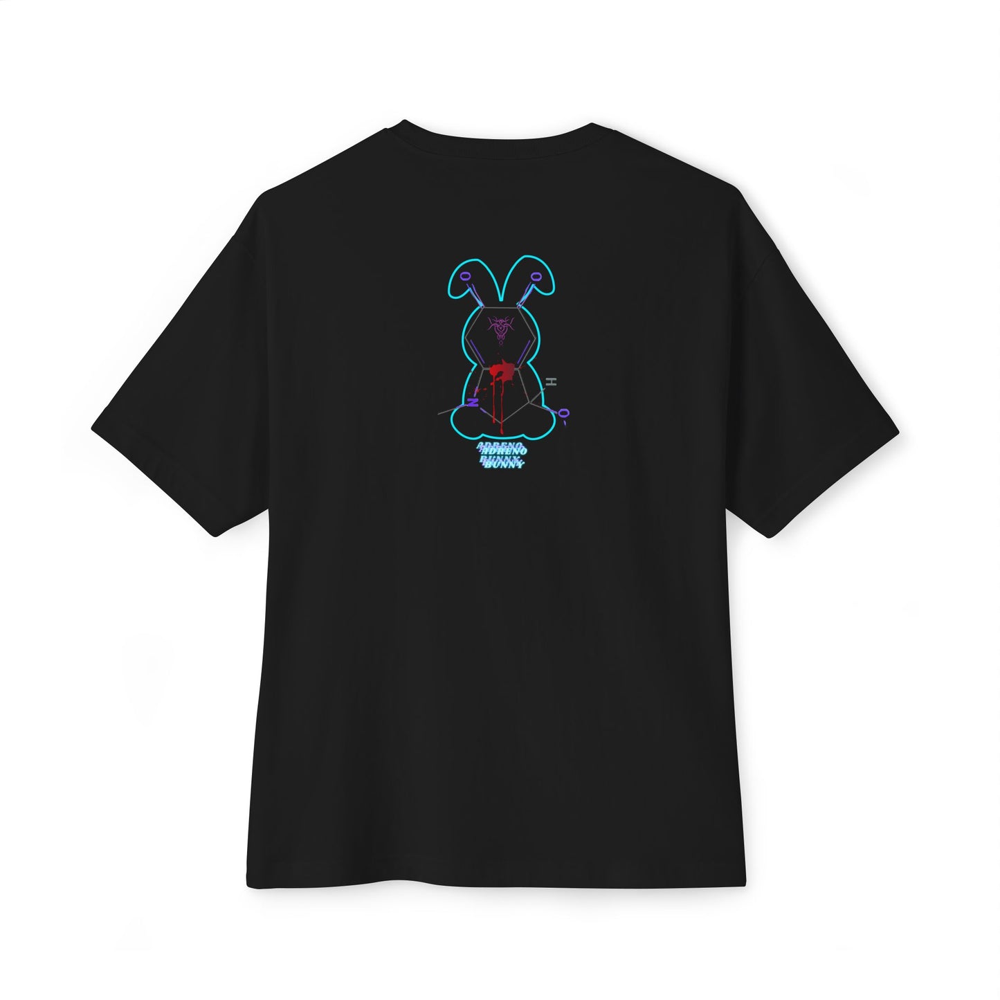 ADRENO BUNNY, Graphic Tee, Unisex Oversized Tee