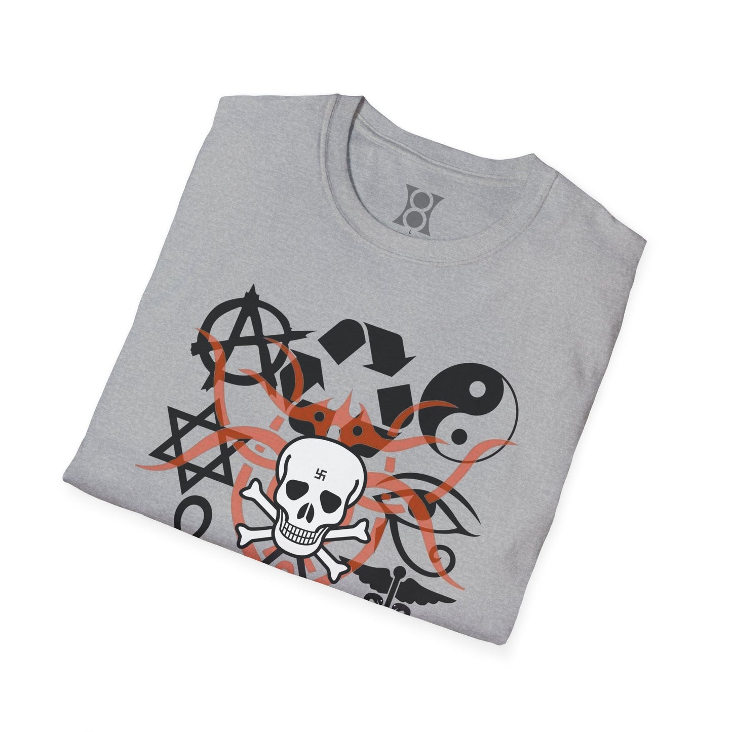 SYMBOLISM, Edgy Symbolic T-Shirt – Unisex Graphic Tee for Creative Spirits