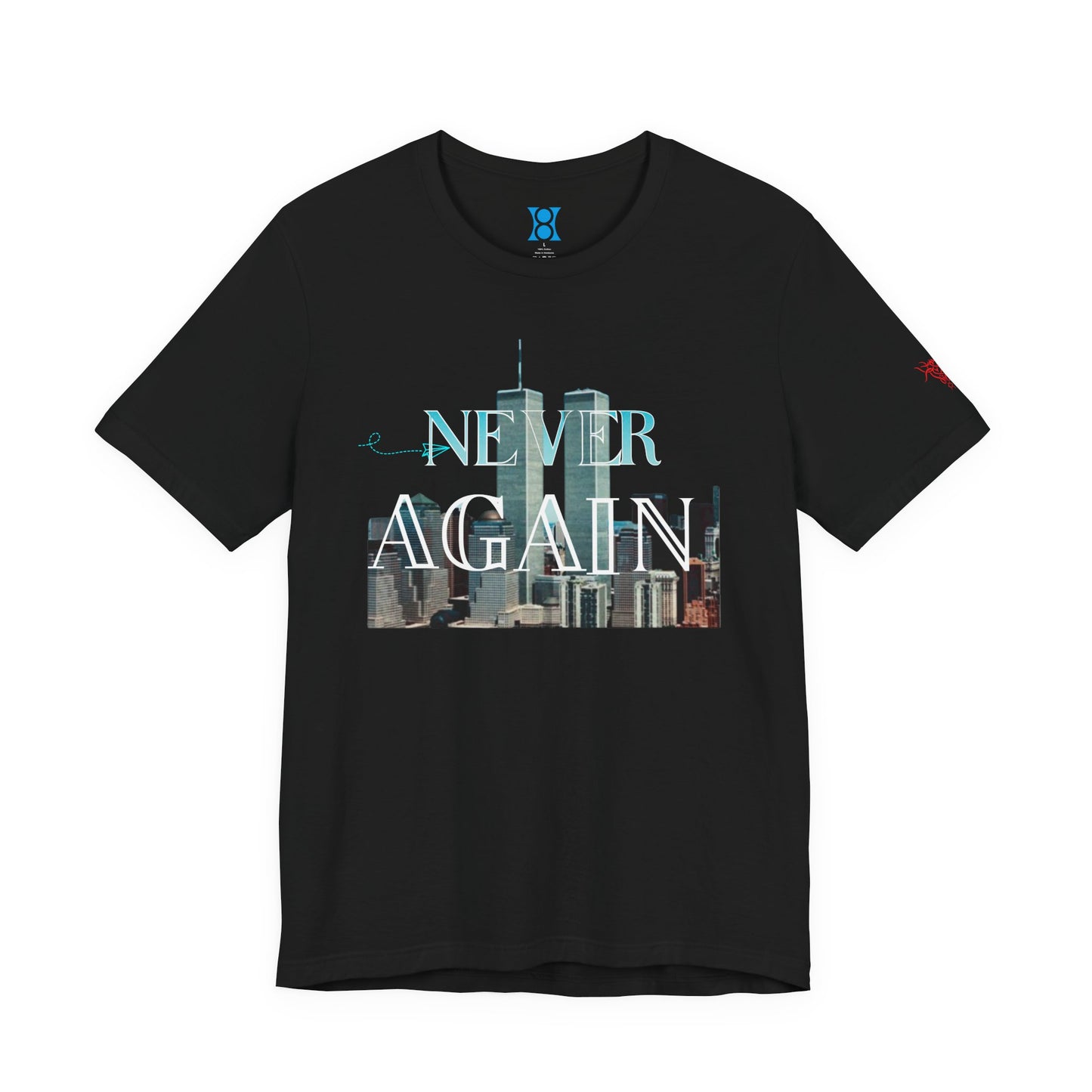 911, Cityscape Graphic Tee, Urban Style Shirt, Dark shirt