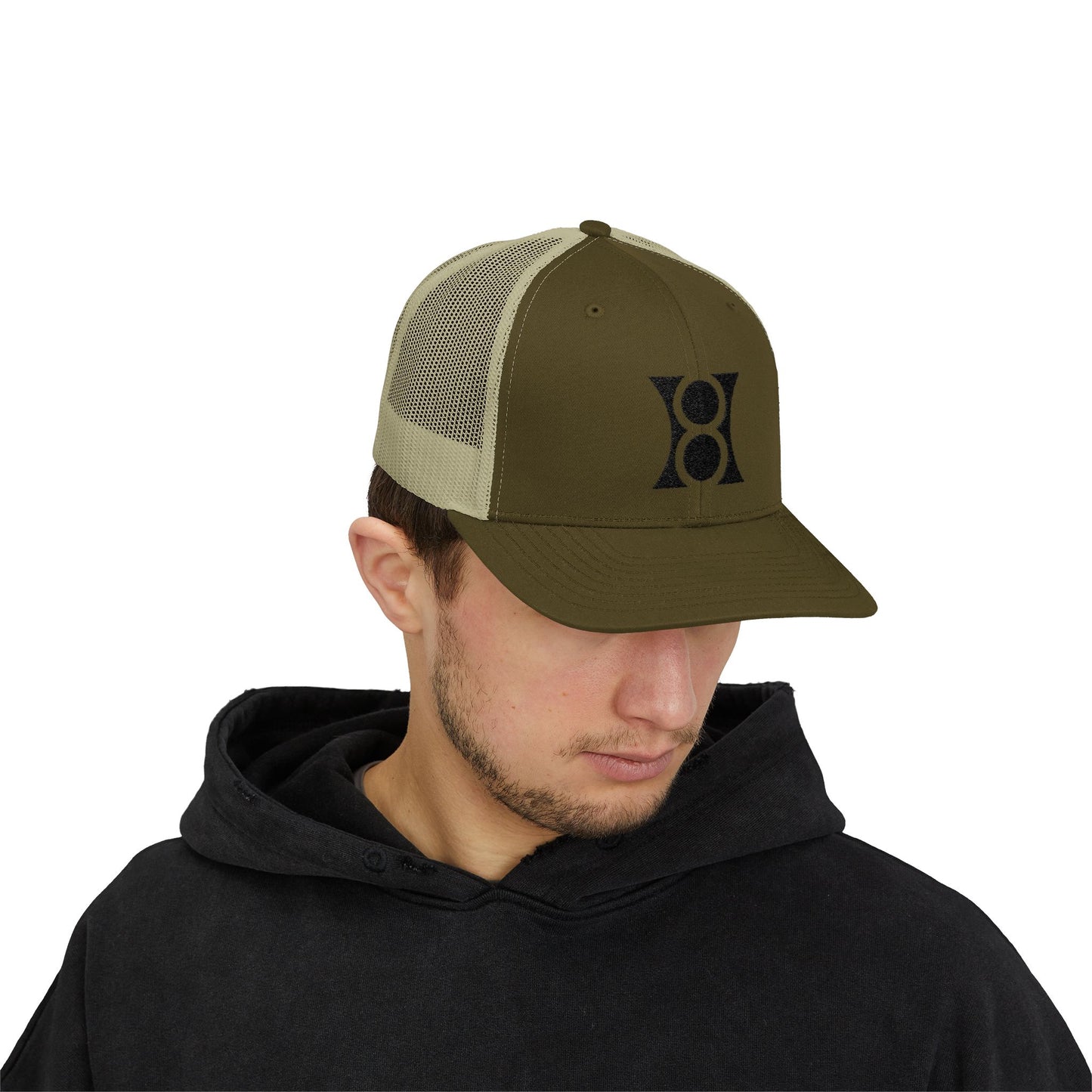 Trucka Cap Dark logo, Modern Design, Summer Accessory