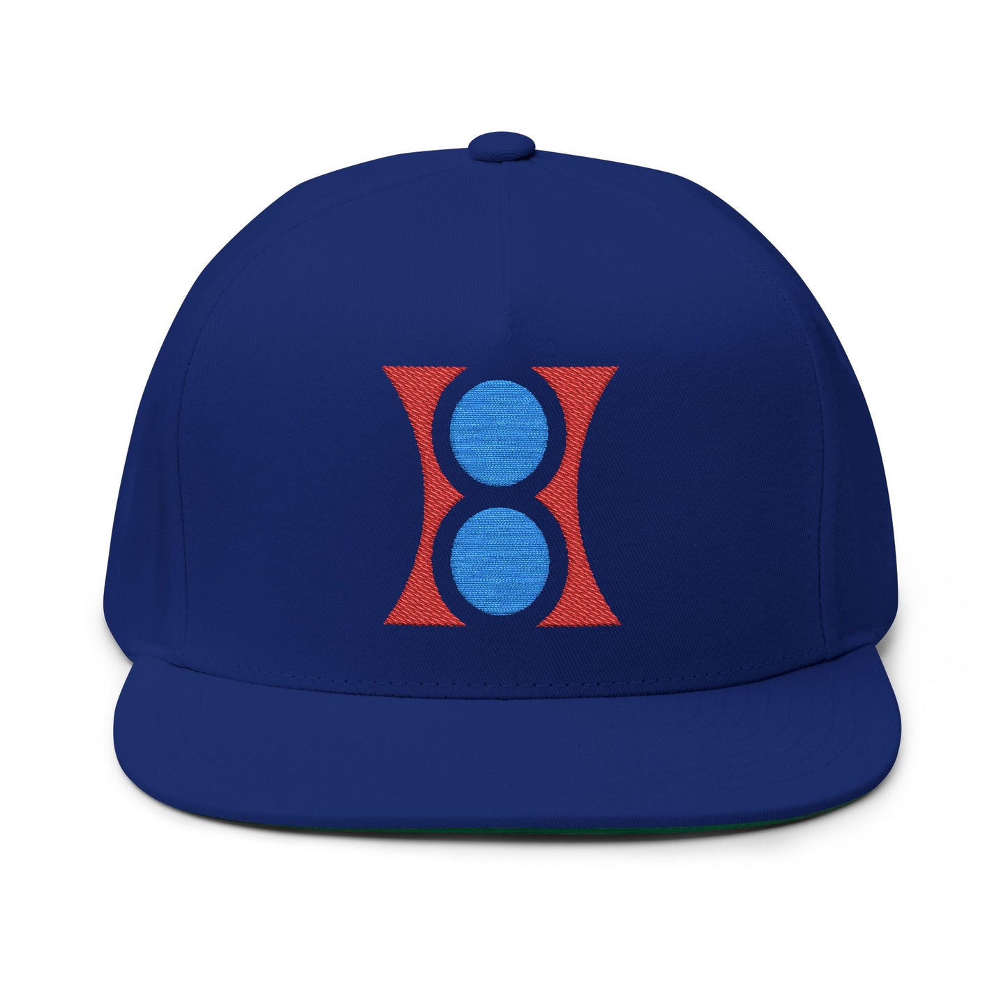 H-cap LOGO Embroidered Flat Bill Cap, Streetwear Accessory