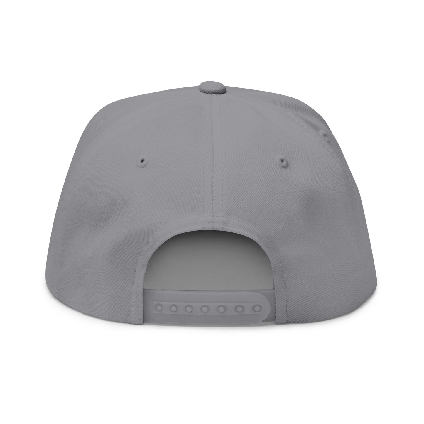 H-cap LOGO Embroidered Flat Bill Cap, Streetwear Accessory