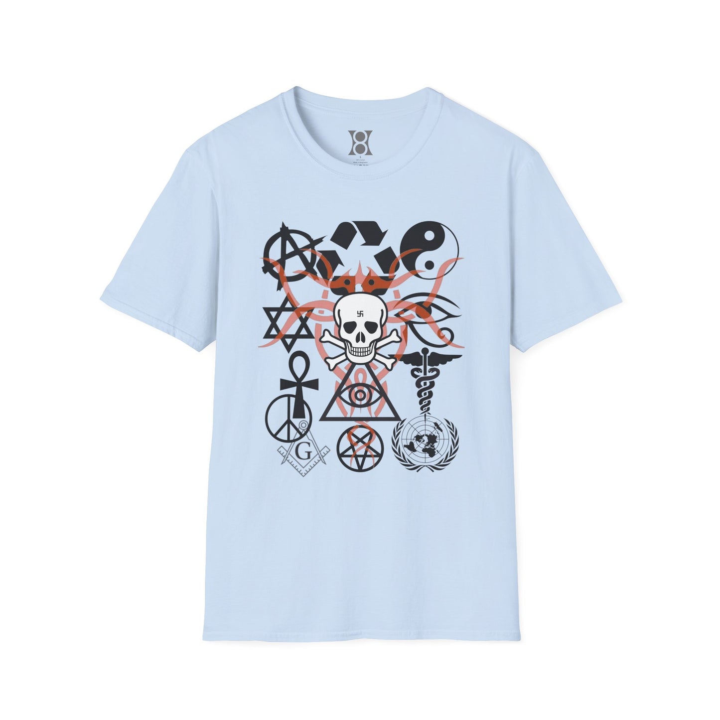 SYMBOLISM, Edgy Symbolic T-Shirt – Unisex Graphic Tee for Creative Spirits
