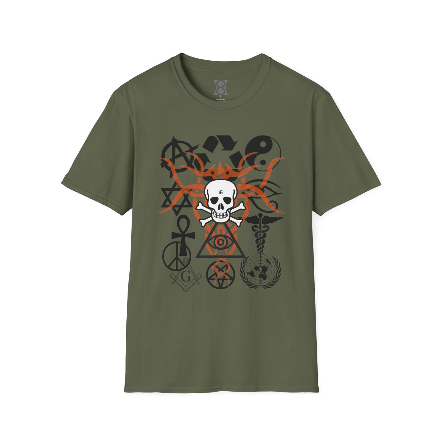 SYMBOLISM, Edgy Symbolic T-Shirt – Unisex Graphic Tee for Creative Spirits