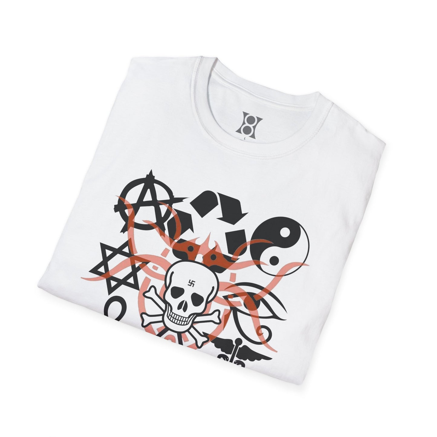 SYMBOLISM, Edgy Symbolic T-Shirt – Unisex Graphic Tee for Creative Spirits