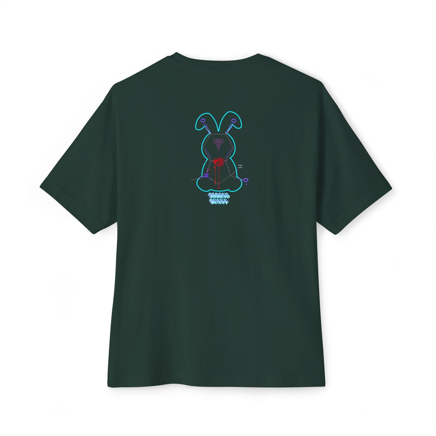 ADRENO BUNNY, Graphic Tee, Unisex Oversized Tee