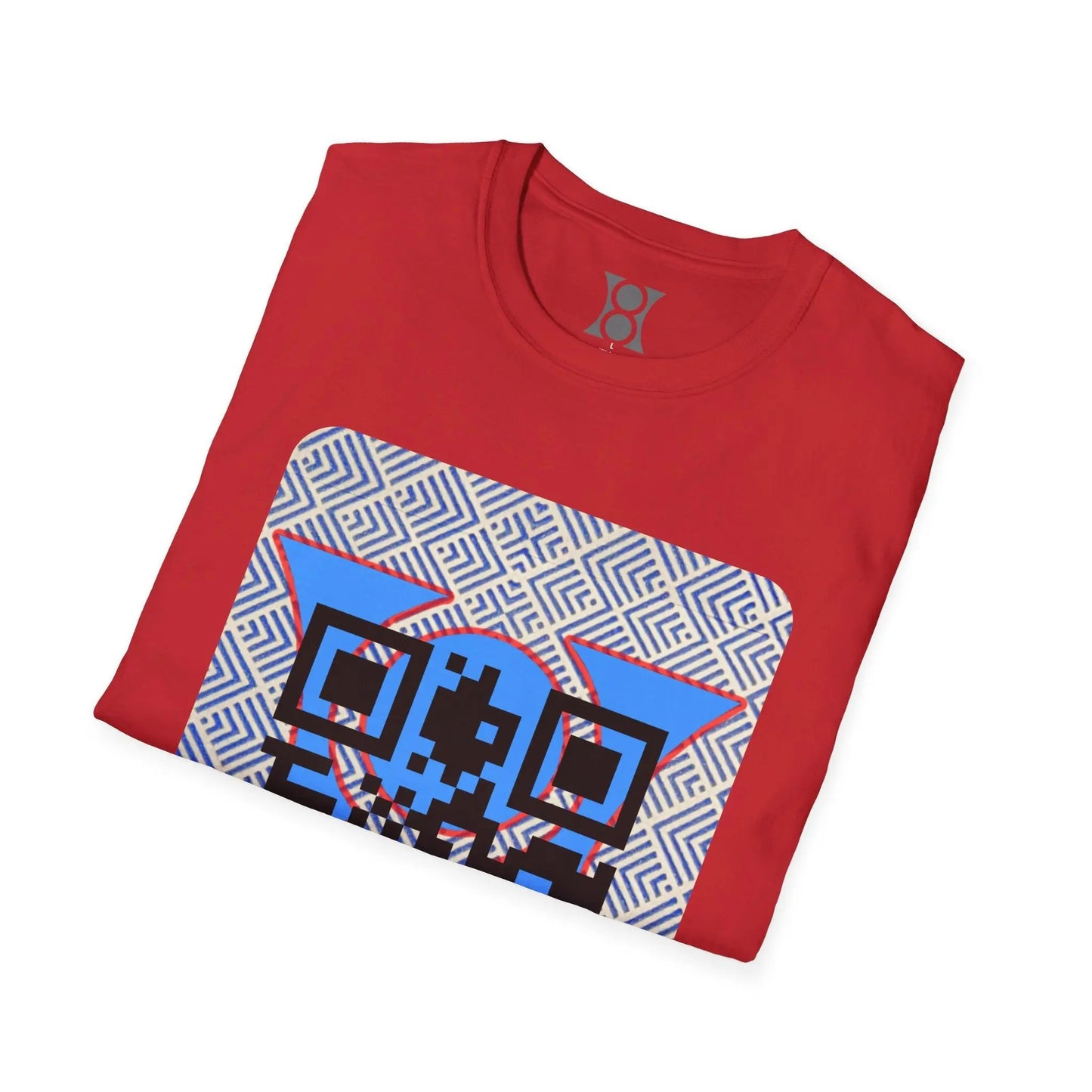 MATRIX STYLE QR Code T-Shirt, Unisex Graphic Tee Printify