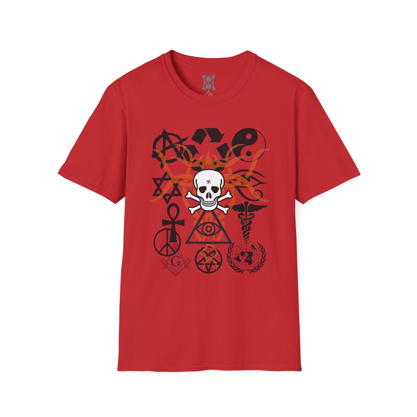 SYMBOLISM, Edgy Symbolic T-Shirt – Unisex Graphic Tee for Creative Spirits