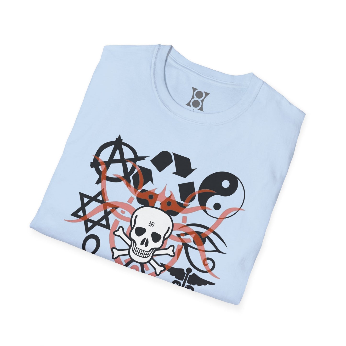 SYMBOLISM, Edgy Symbolic T-Shirt – Unisex Graphic Tee for Creative Spirits