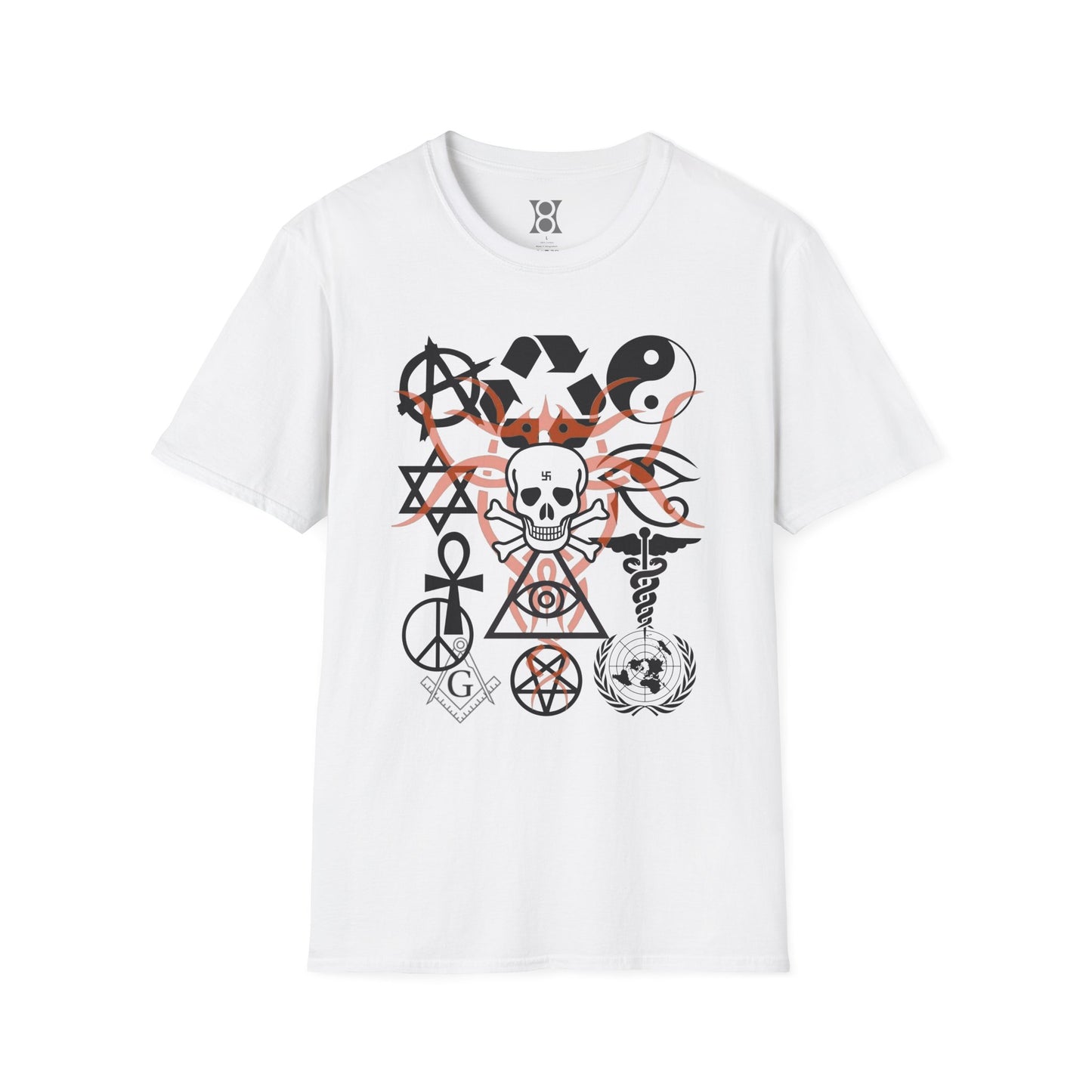 SYMBOLISM, Edgy Symbolic T-Shirt – Unisex Graphic Tee for Creative Spirits