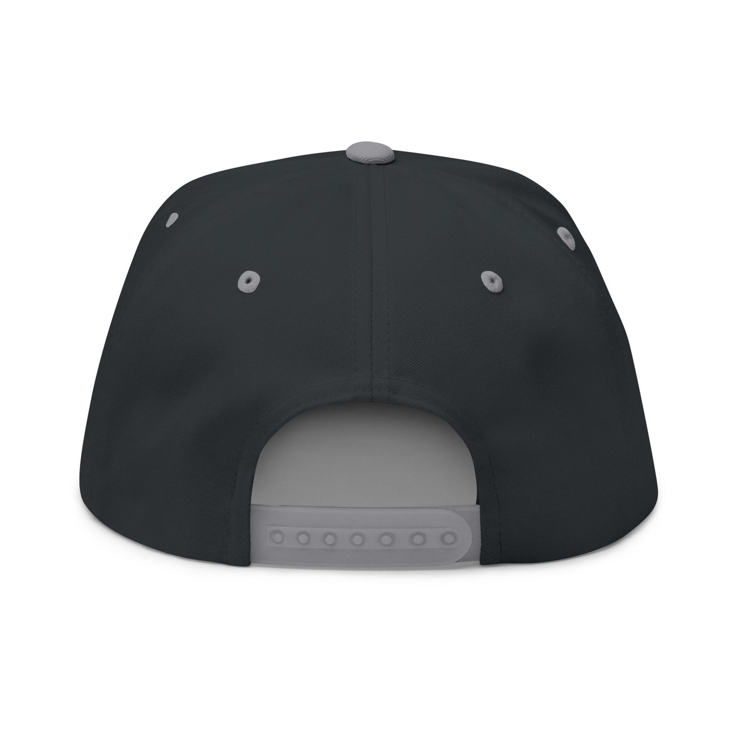 H-cap LOGO Embroidered Flat Bill Cap, Streetwear Accessory