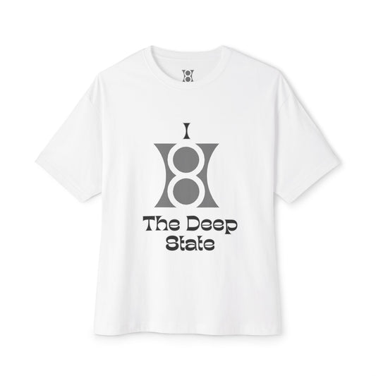 DEEP STATE, Unisex Oversized Boxy Tee