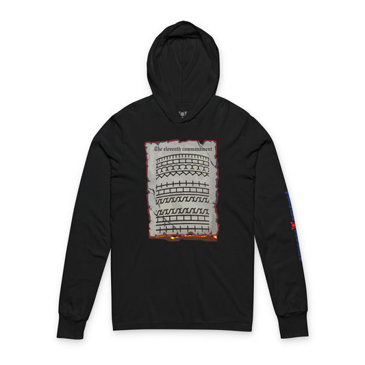 ELEVENTH COMMANDMENT, Unisex Hooded Long Sleeve Tee