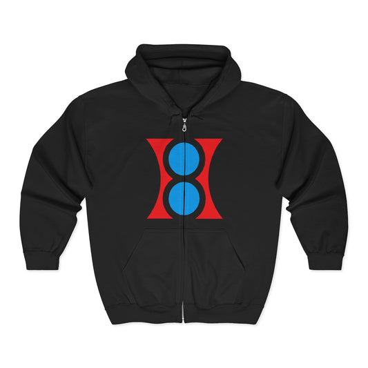 CAPITAL (H) Unisex Zip HOODIE, Stylish, Cozy Comfort for Any Season