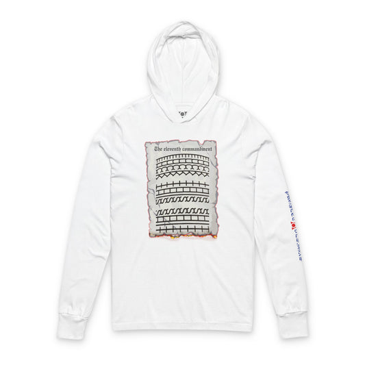 ELEVENTH COMMANDMENT, Unisex Hooded Long Sleeve Tee