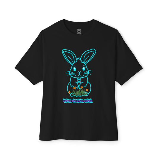 ADRENO BUNNY, Graphic Tee, Unisex Oversized Tee